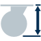 Castor: Mounting height (mm): 121