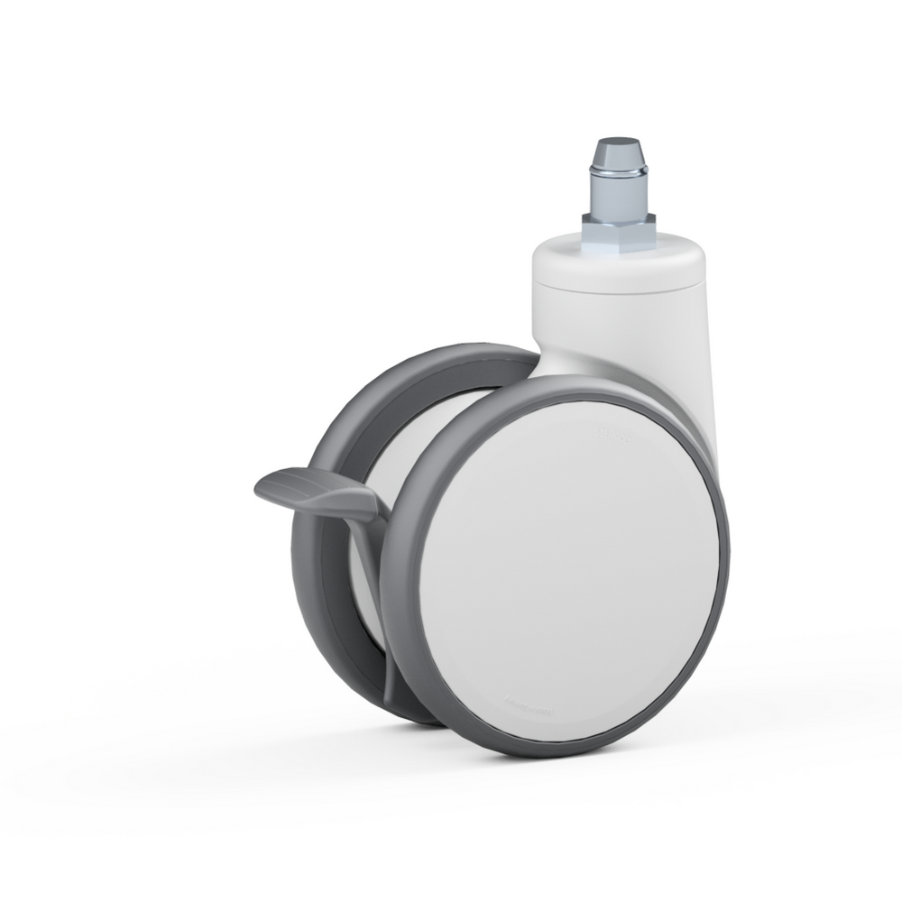 4.SK50.FQH0, Double swivel castor, ∅ 150 mm, Ball bearing, TPU, Stem with friction ring
